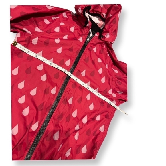 H&m Girls Pink Raincoat size 7-8 - Removeable Hood - Picture 7 of 13